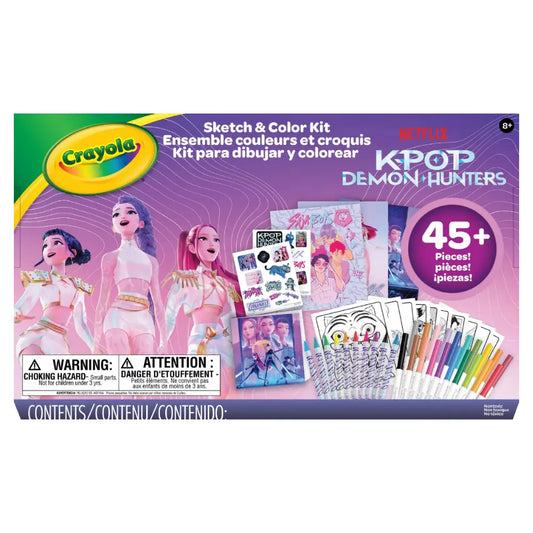 Crayola Sketch & Colour Kit - KPOP Demon Hunters