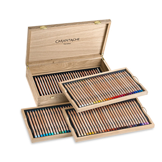 Caran Dache Luminance Pencil 100pce Wooden Box Set