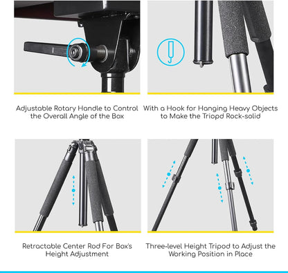 MEEDEN Plein Air Pochade Box with Tripod