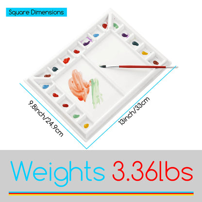 MEEDEN Studio Porcelain Watercolour Paint Palette