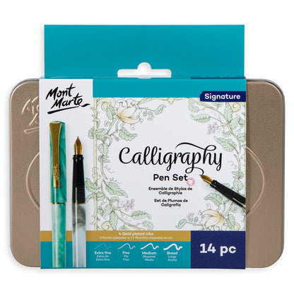 Mont Marte Calligraphy Pen Set 14pc