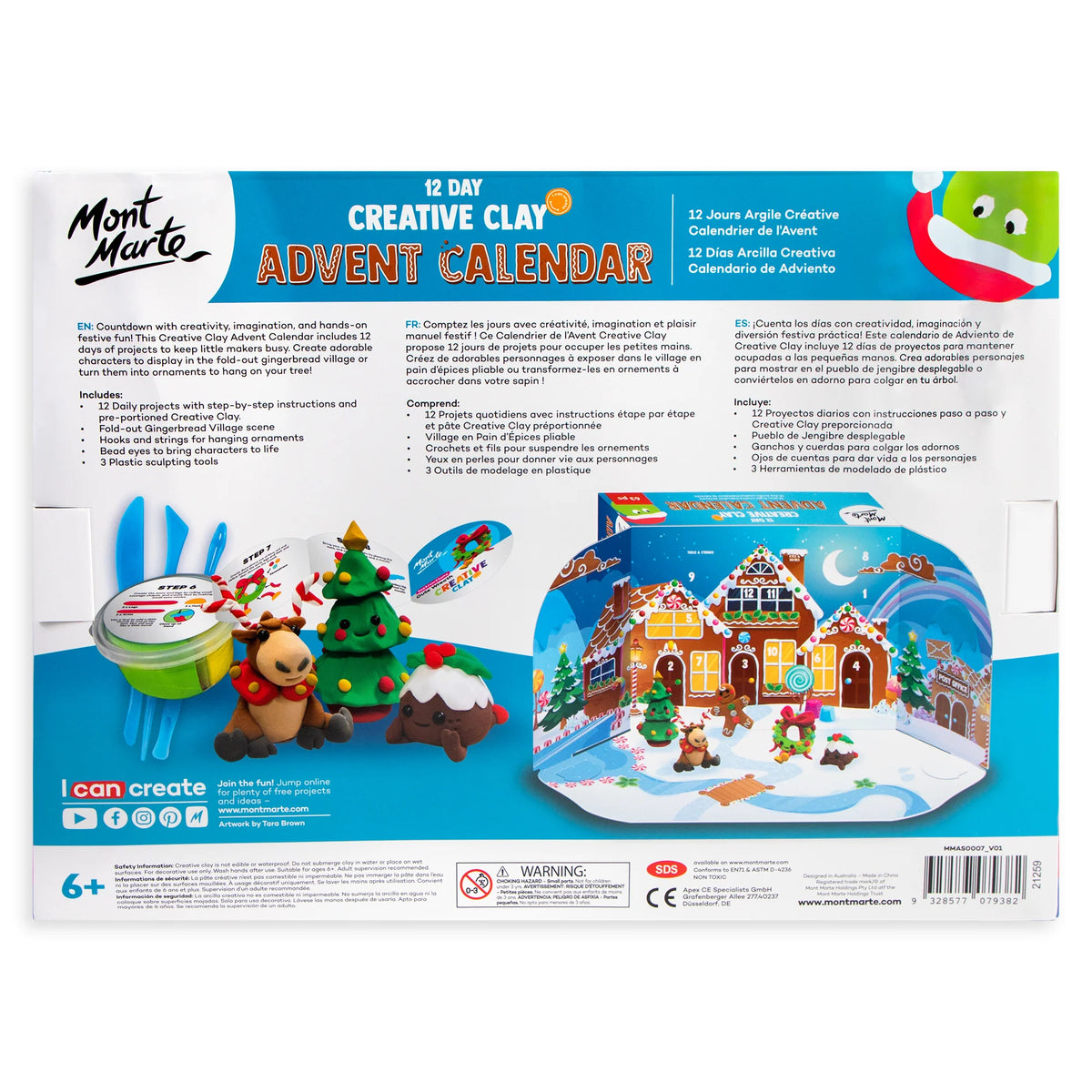 Mont Marte 12 Day Creative Clay Advent Calendar