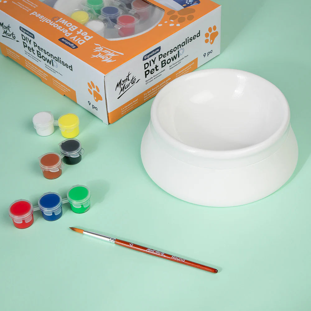 Mont Marte DIY Personalised Pet Bowl Signature 9pc