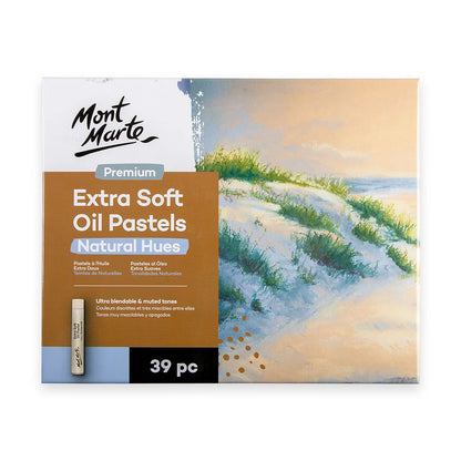 Mont Marte Extra Soft Oil Pastels Natural Hues 39pk