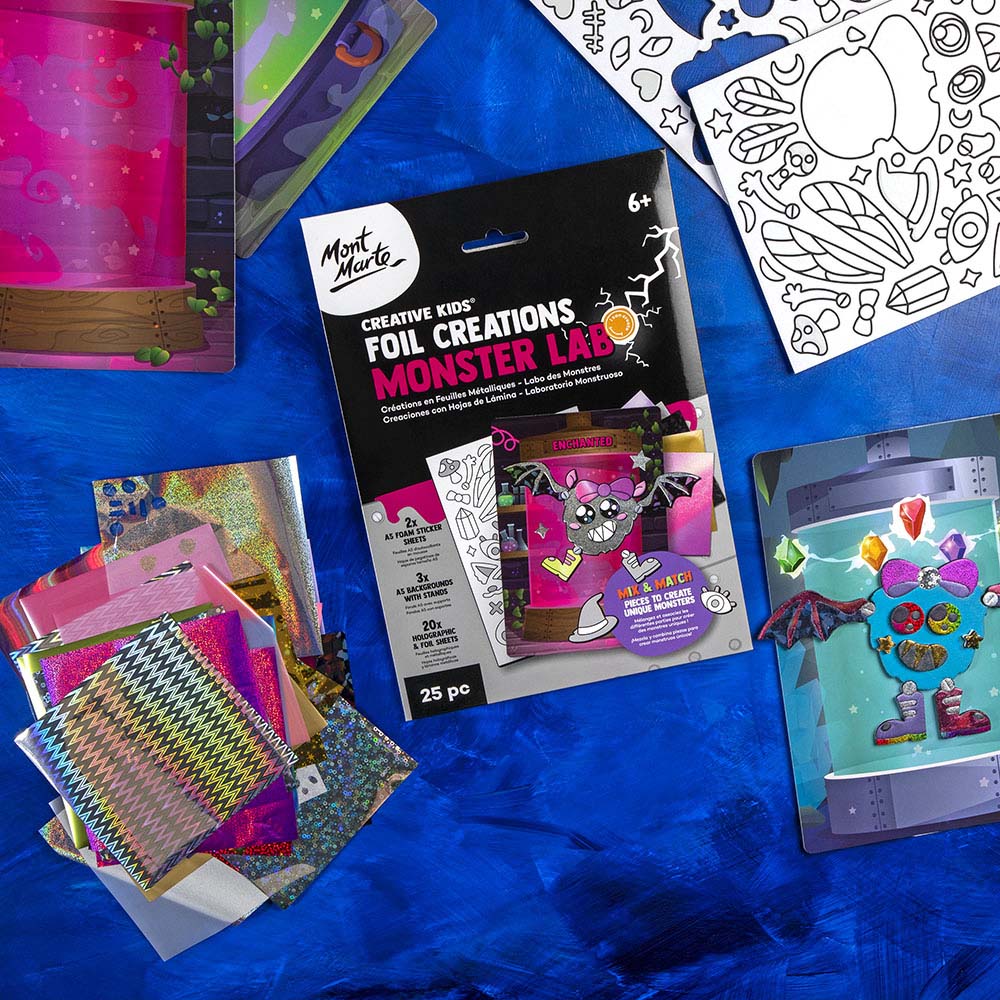 Mont Marte Foil Creations - Monster Lab 25pc - Enchanted