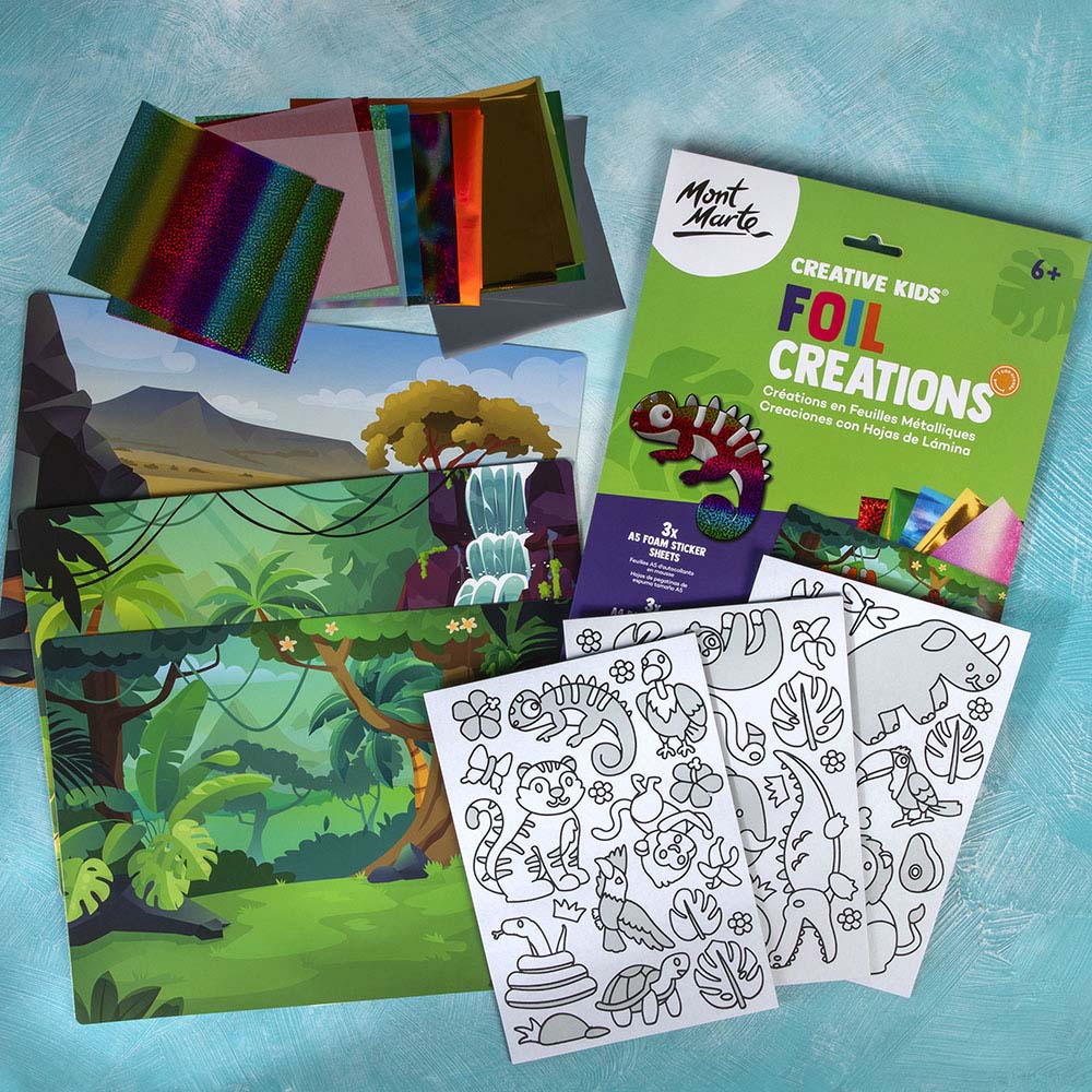 Mont Marte Foil Creations 36pc – Jungle Jamboree