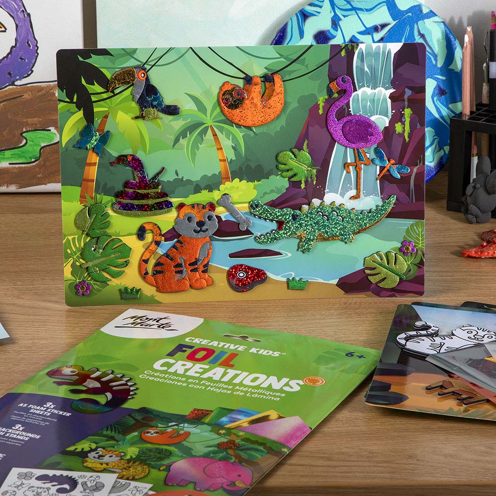 Mont Marte Foil Creations 36pc – Jungle Jamboree