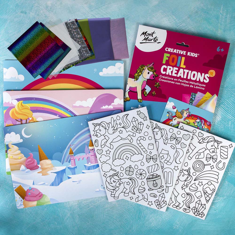 Mont Marte Foil Creations 36pc – Unicorn Quest