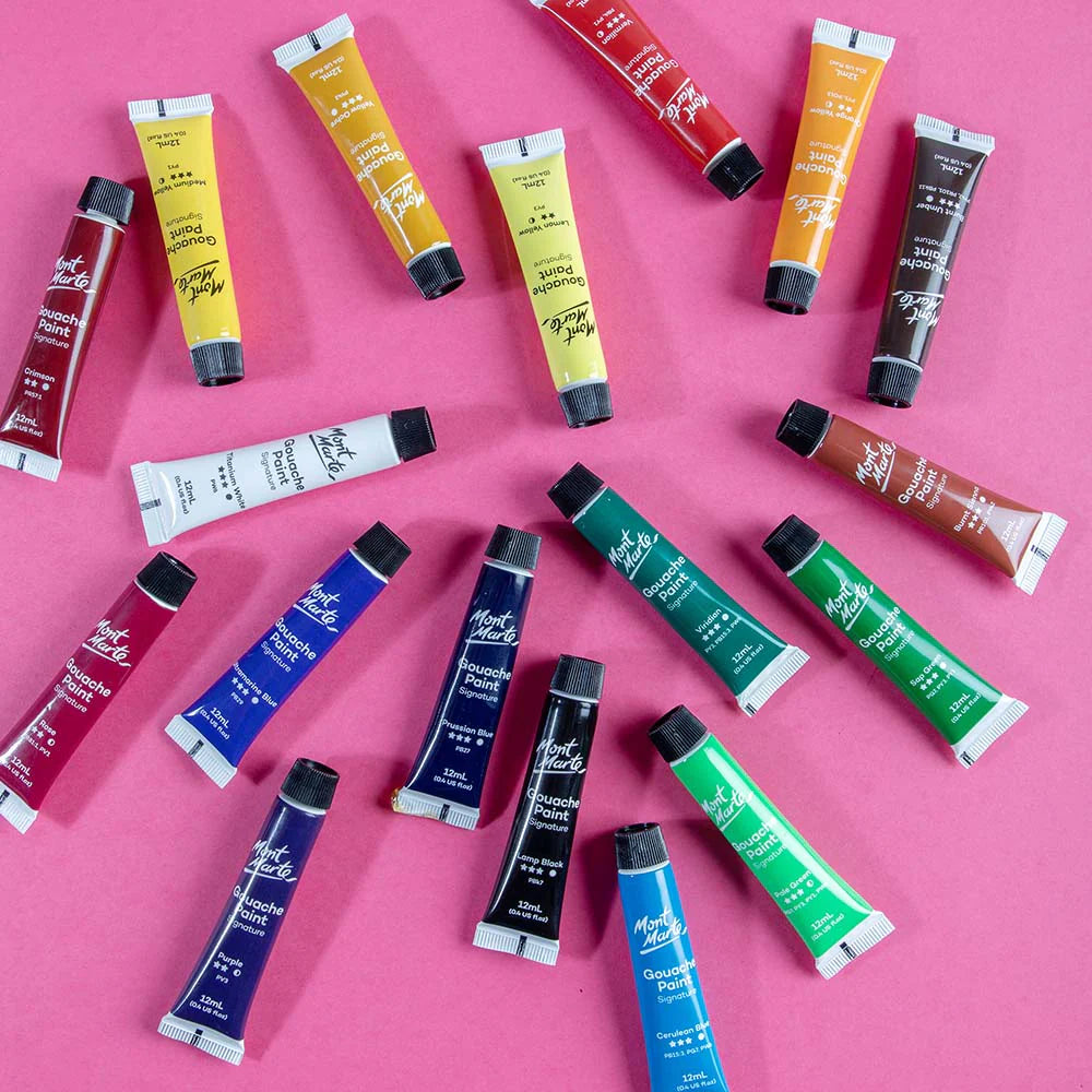 Mont Marte Signature Gouache Paints 18pce