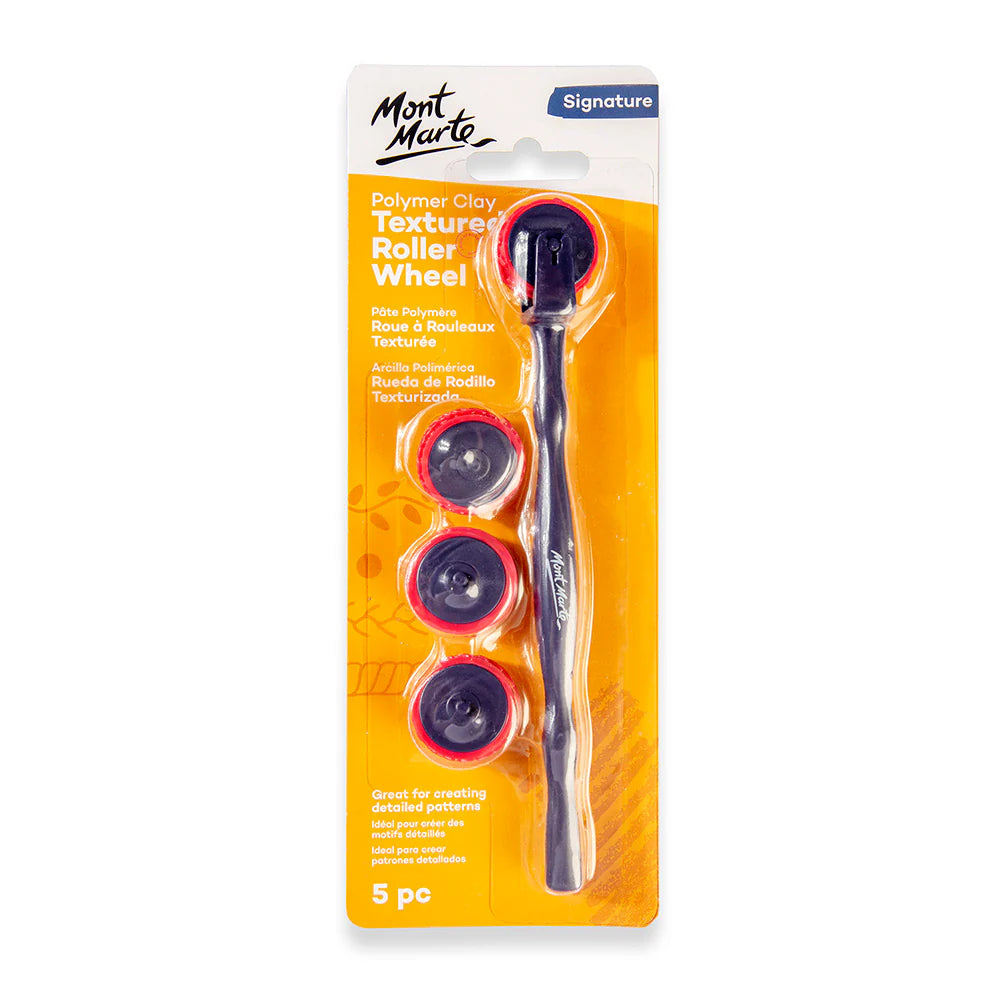Mont Marte Polymer Clay Textured Roller Wheel