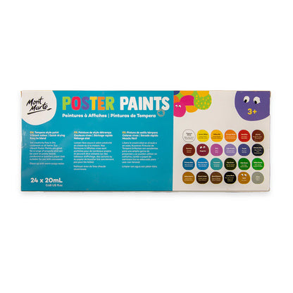 Mont Marte Poster Paints 24pc x 20ml