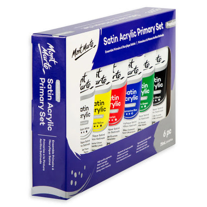 Mont Marte Satin Acrylic Primary Set