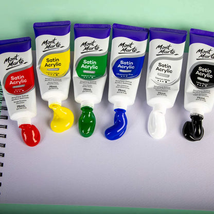 Mont Marte Satin Acrylic Primary Set