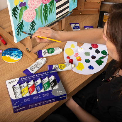 Mont Marte Satin Acrylic Primary Set