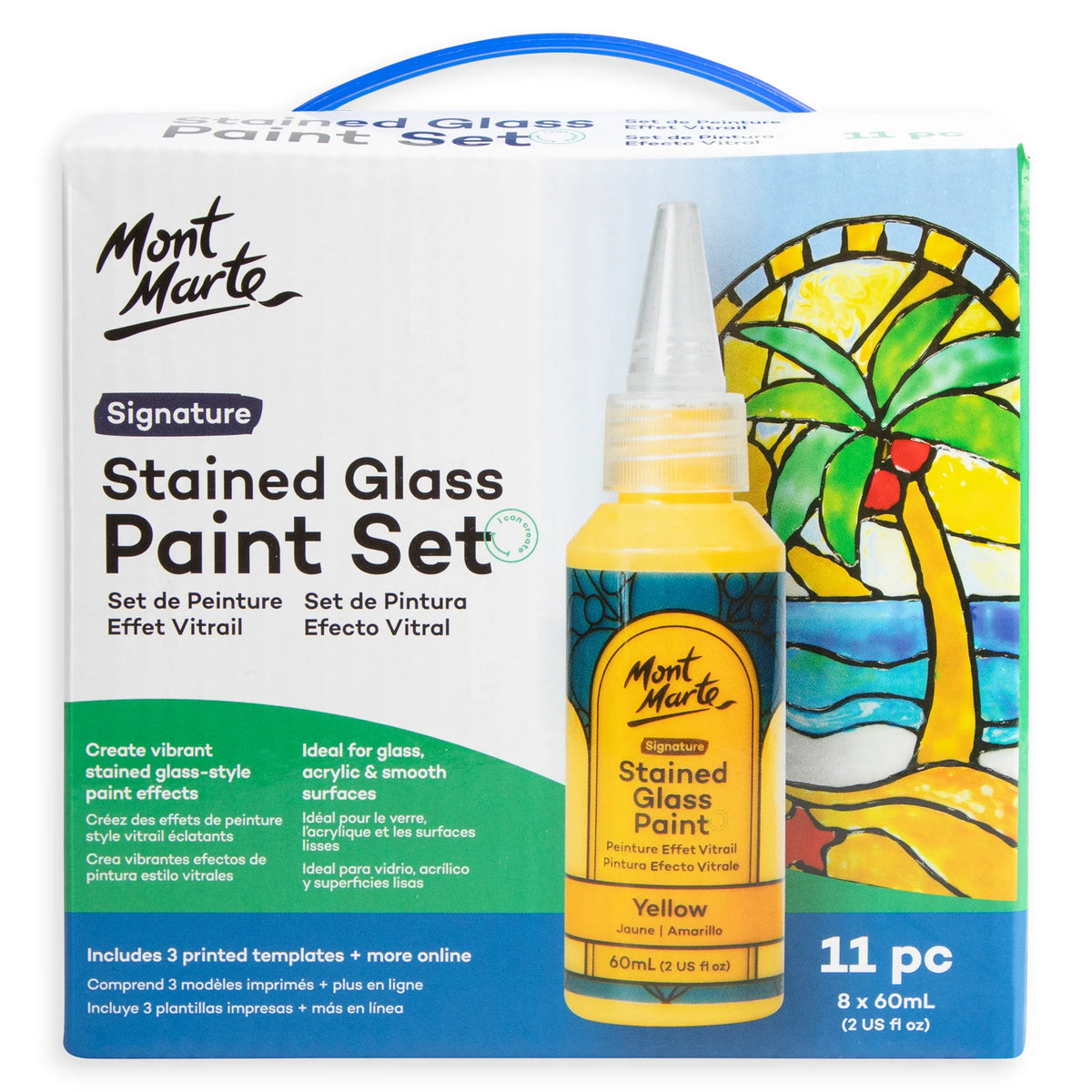 Mont Marte Stained Glass Paint Set 11pk