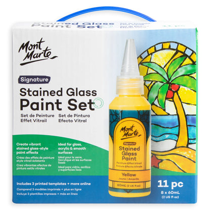 Mont Marte Stained Glass Paint Set 11pk