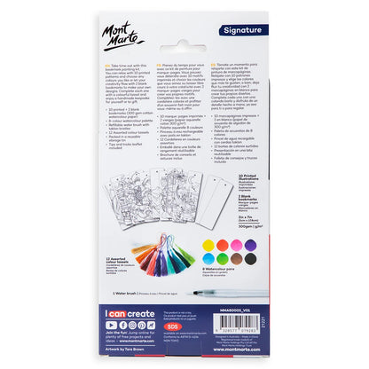 Mont Marte Watercolour Bookmark Set 33pc