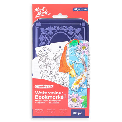 Mont Marte Watercolour Bookmark Set 33pc