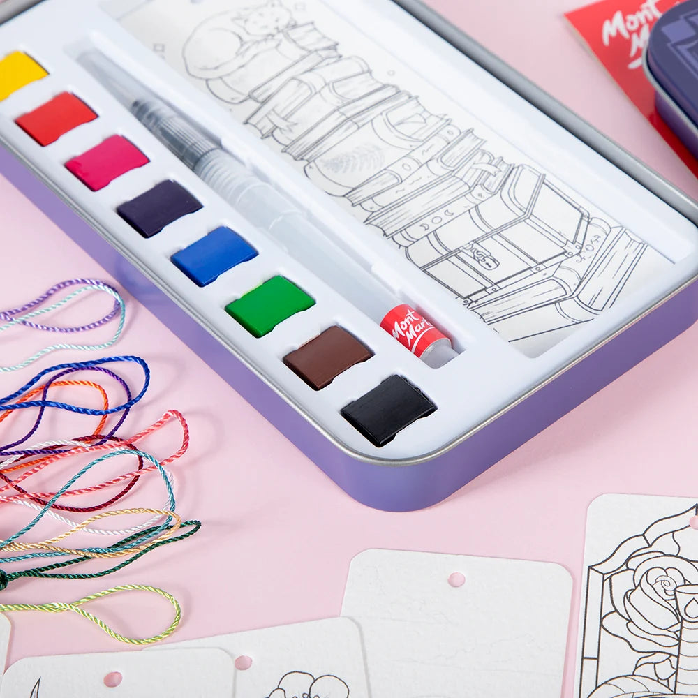 Mont Marte Watercolour Bookmark Set 33pc