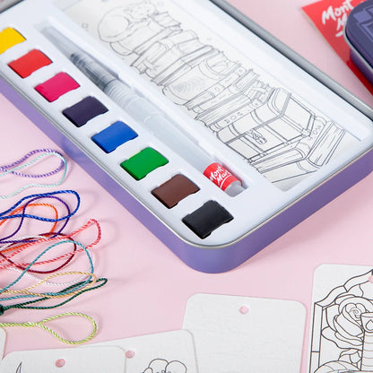 Mont Marte Watercolour Bookmark Set 33pc