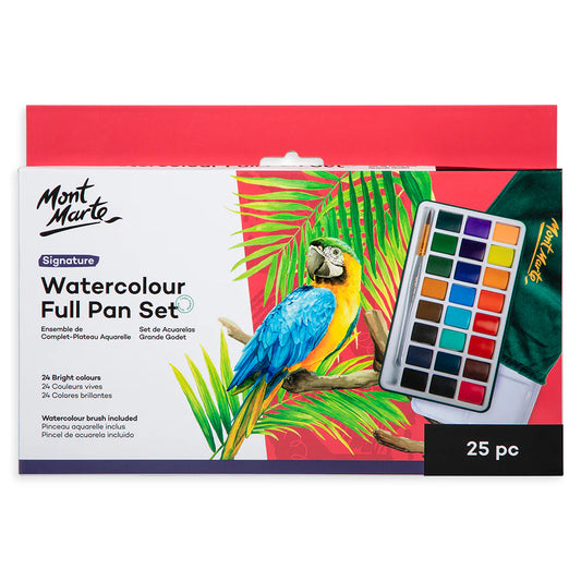 Mont Marte Watercolour Full Pan Set  25pk