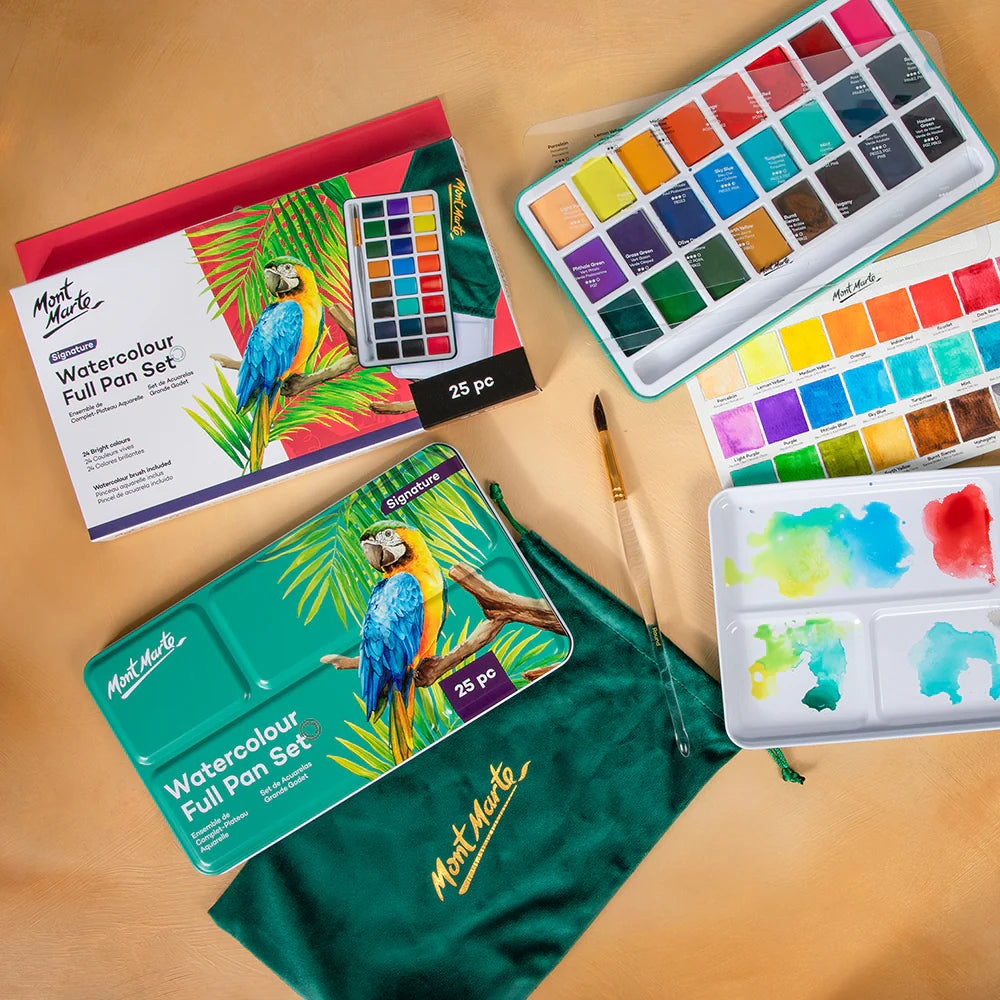 Mont Marte Watercolour Full Pan Set  25pk