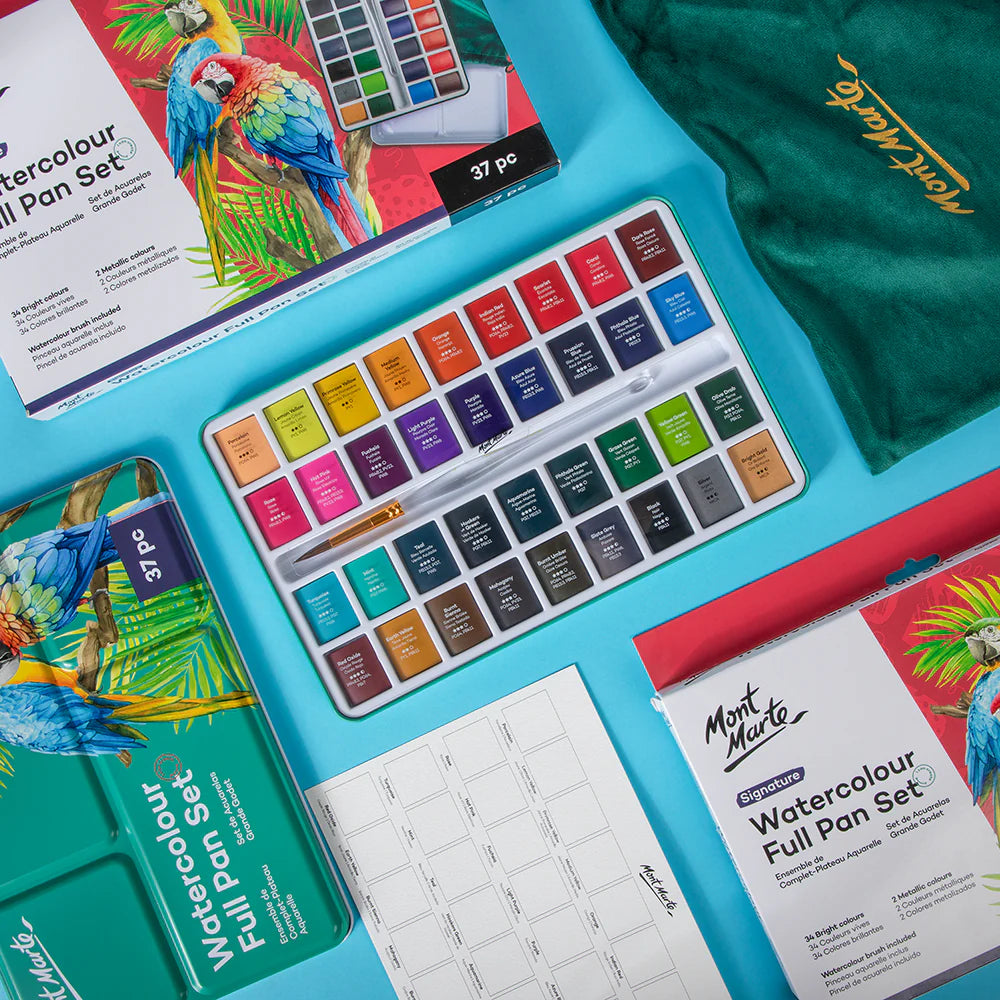 Mont Marte Watercolour Full Pan Set  37pc