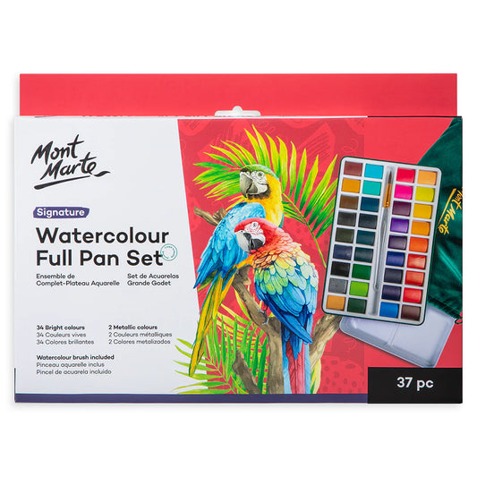 Mont Marte Watercolour Full Pan Set  37pc