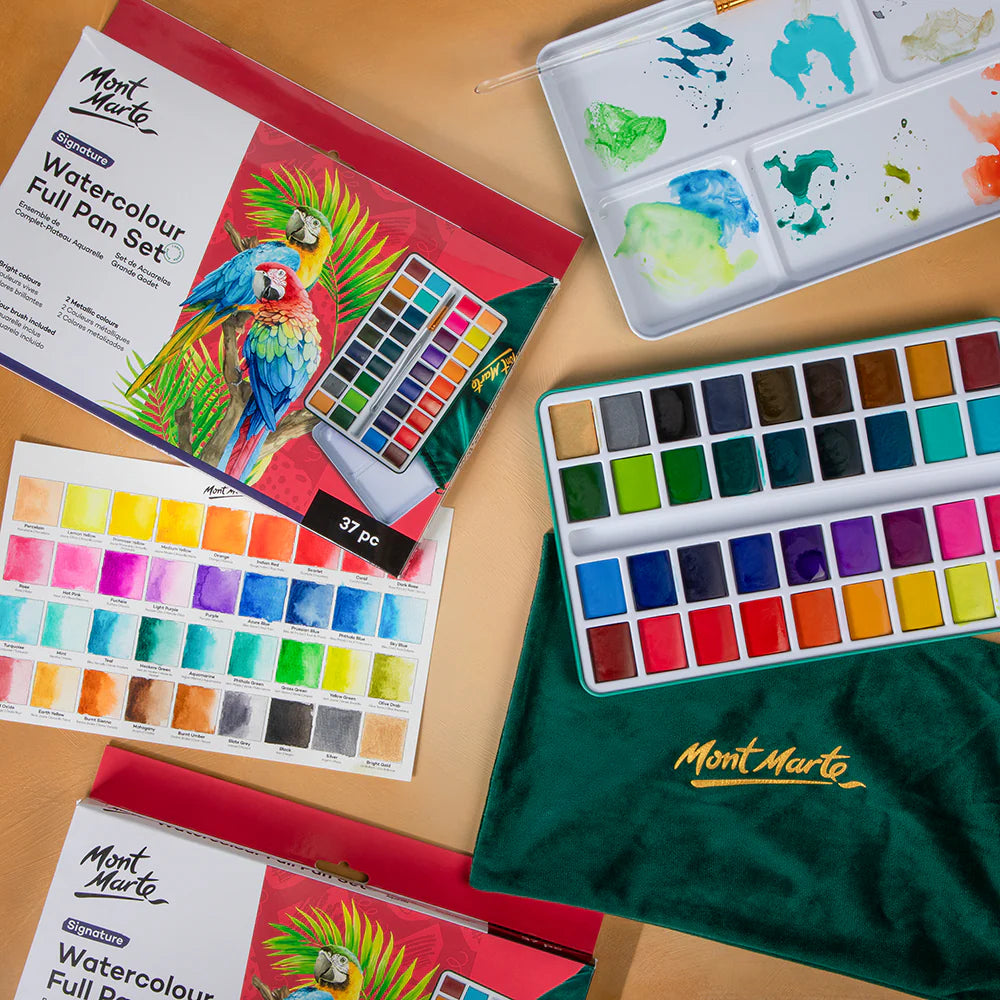 Mont Marte Watercolour Full Pan Set  37pc