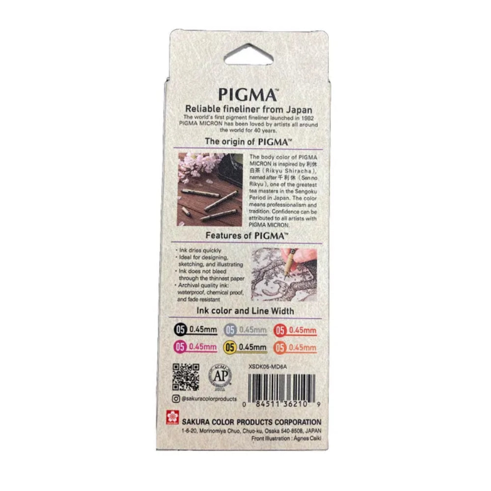 Sakura Pigma Micron Mandala Warm Tone Set 05