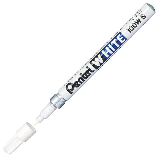 Pentel X100 White Permanent Markers