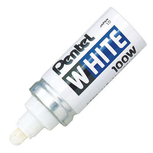 Pentel X100 White Permanent Markers