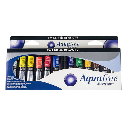 Daler Rowney Aquafine Watercolour Intro Tube Set 12pk