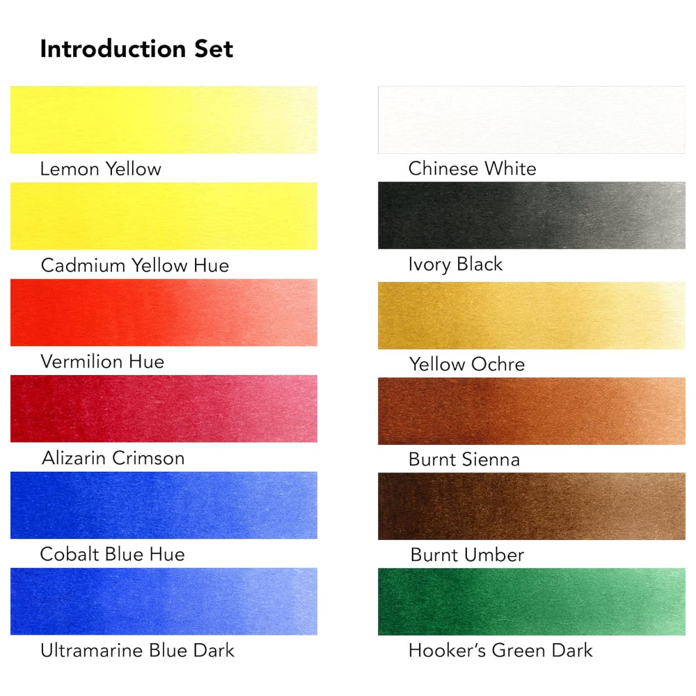 Daler Rowney Aquafine Watercolour Intro Tube Set 12pk