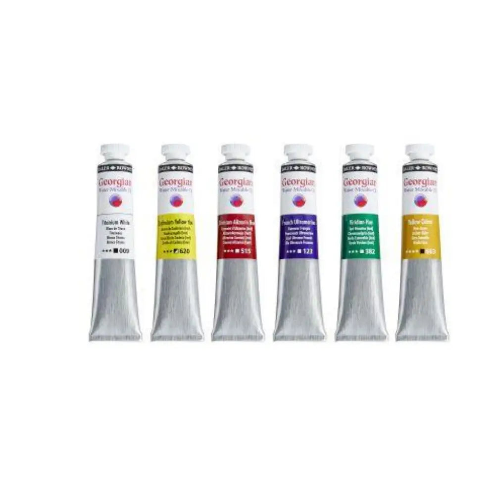 Daler Rowney Georgian Watermixable Oil Colour Set 6x20ml