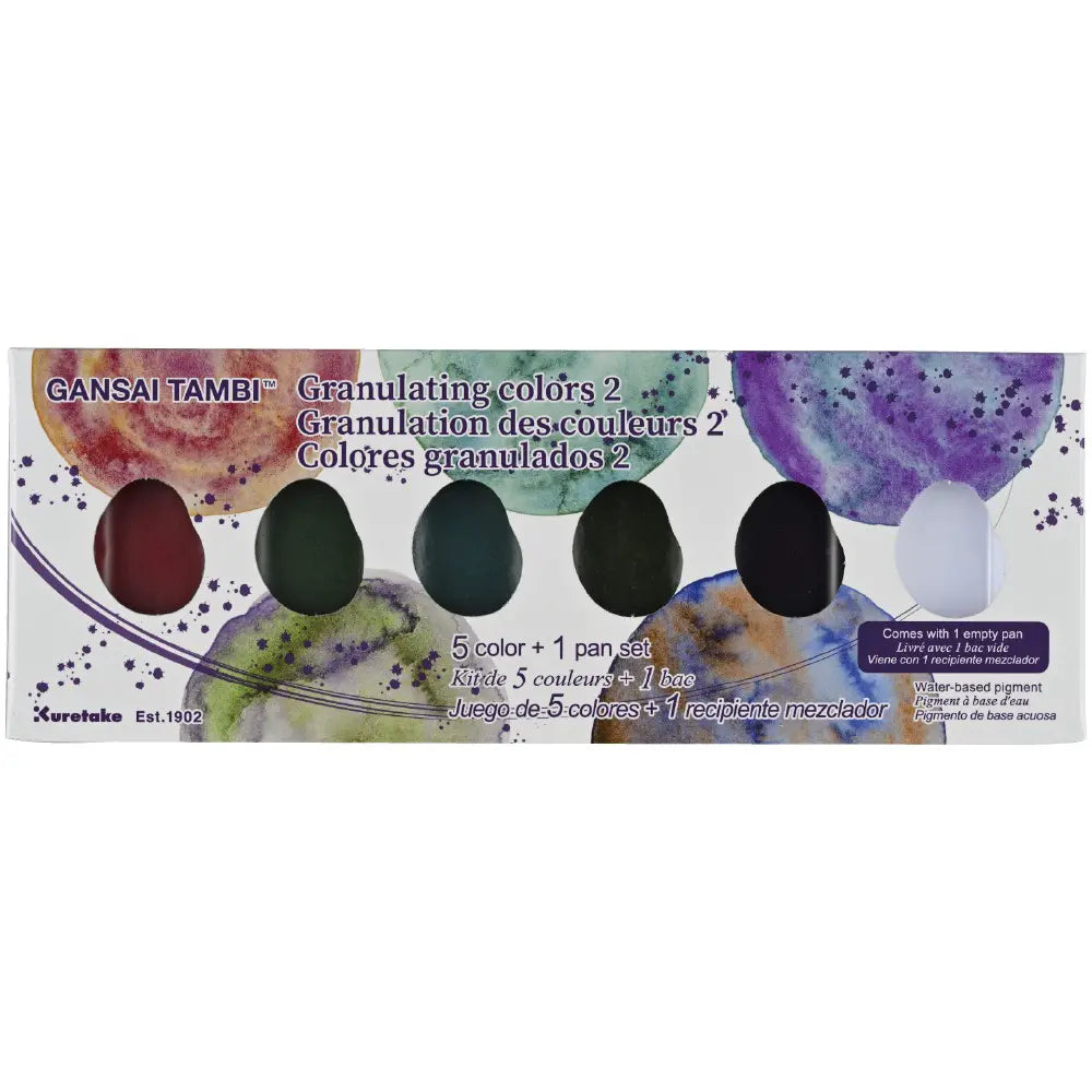 Kuretake Gansai Tambi Watercolour Palette - Granulating 2