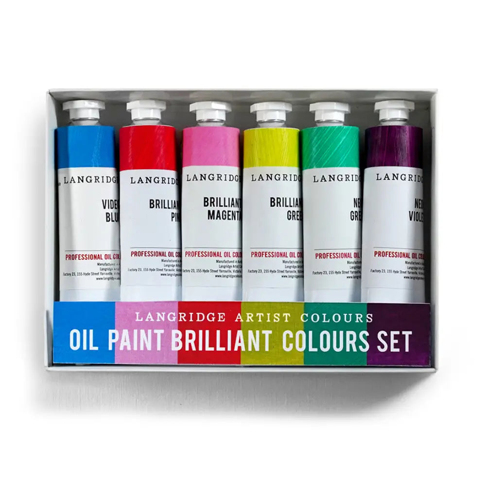 Langridge Oil Paint Brilliant Colours Set