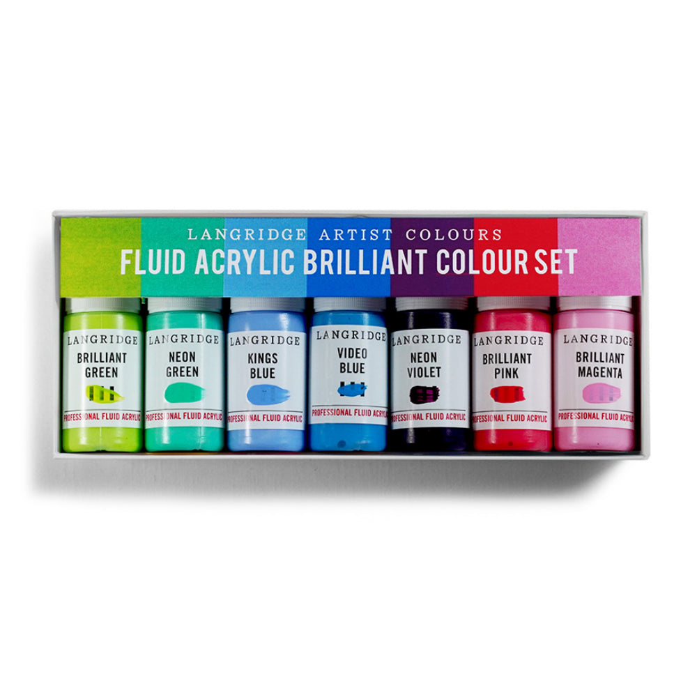 Langridge Fluid Acrylic Brilliant Set