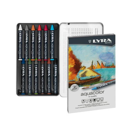 LYRA Aquacolor Water-Soluble Wax Pastels