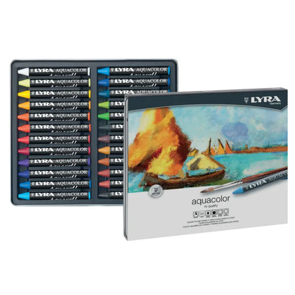 LYRA Aquacolor Water-Soluble Wax Pastels