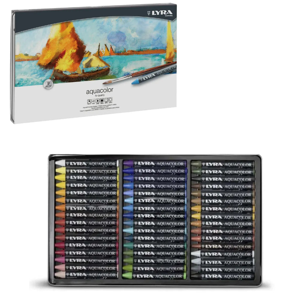 LYRA Aquacolor Water-Soluble Wax Pastels