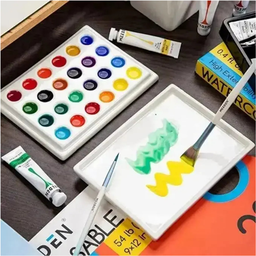 Meeden 24-Well Ceramic Palette with Cover
