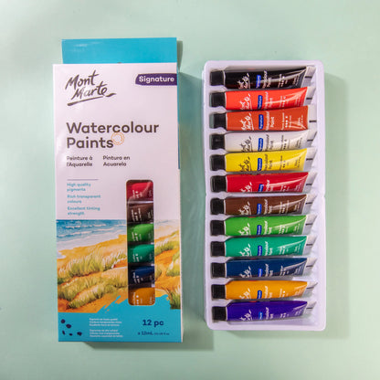 Mont Marte Watercolour Paint Set 12pk