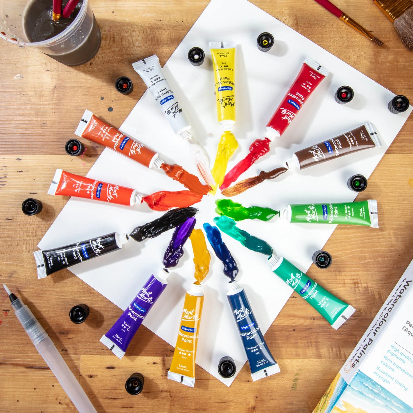 Mont Marte Watercolour Paint Set 12pk