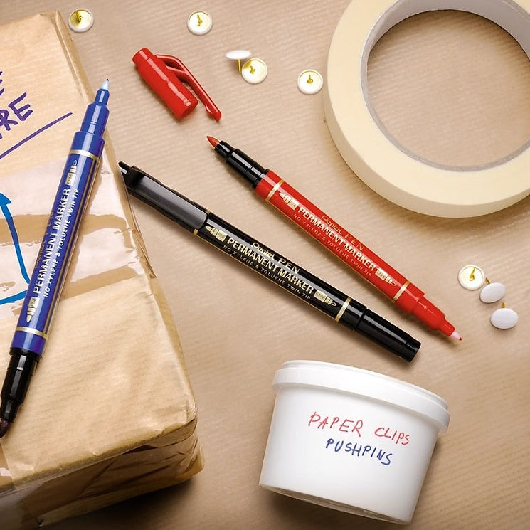 Pentel Permanent Marker Twin Tip
