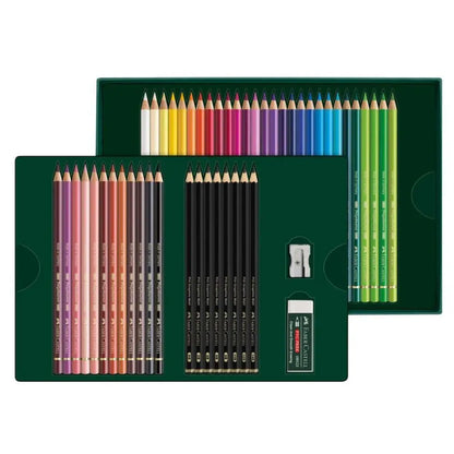 Faber Castell Polychromos & Pitt Graphite Matt gift set 50