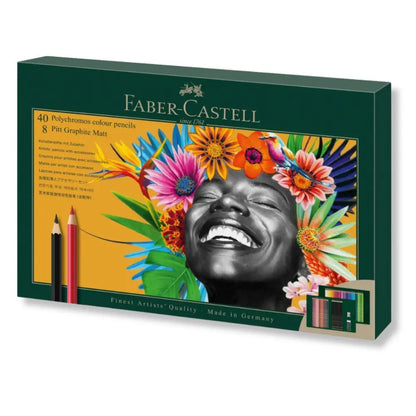 Faber Castell Polychromos & Pitt Graphite Matt gift set 50