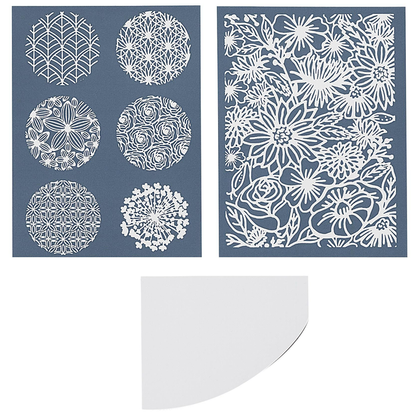 Sculpey Floral Silk Screen 3pk