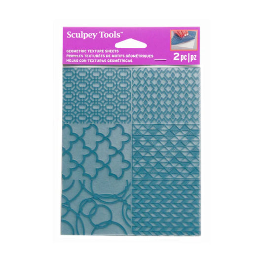 Sculpey Geometric Texture Sheets 2pk
