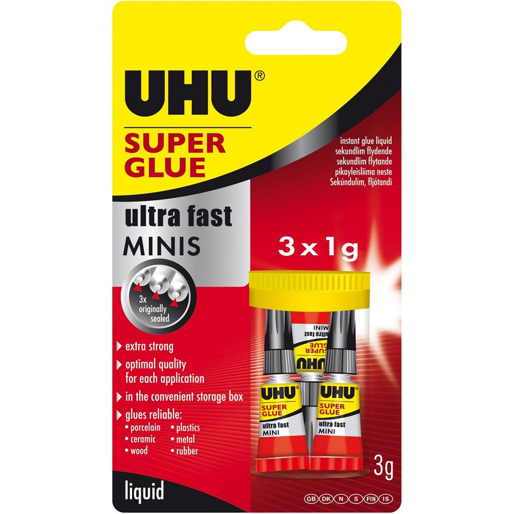 UHU Superglue Ultra Fast Minis